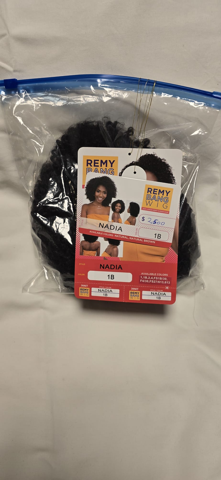 Peruk i Äkta Hår – Natural Black Curly Afro Stil - Naturliga Lockar & Naturligt Hårfäste